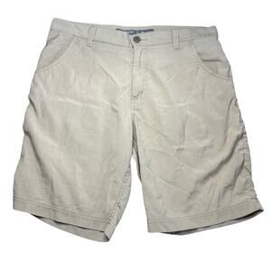 Icebreaker Wool Blend Mens Shorts Size 32 Khaki Hiking